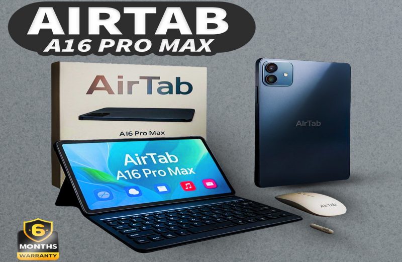 تابلت ايرتاب A16 Pro Max مزود بكيبورد وماوس وقلم