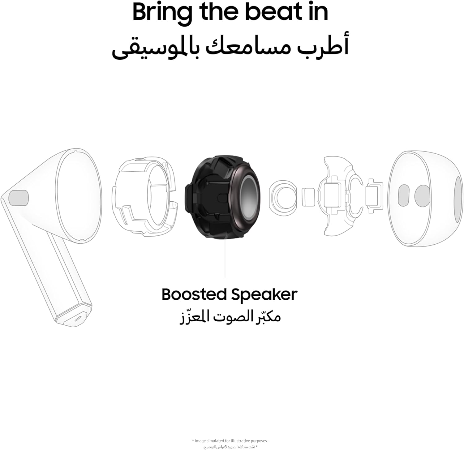 Samsung Galaxy Buds 3 Pro semi original Black - الصورة 3