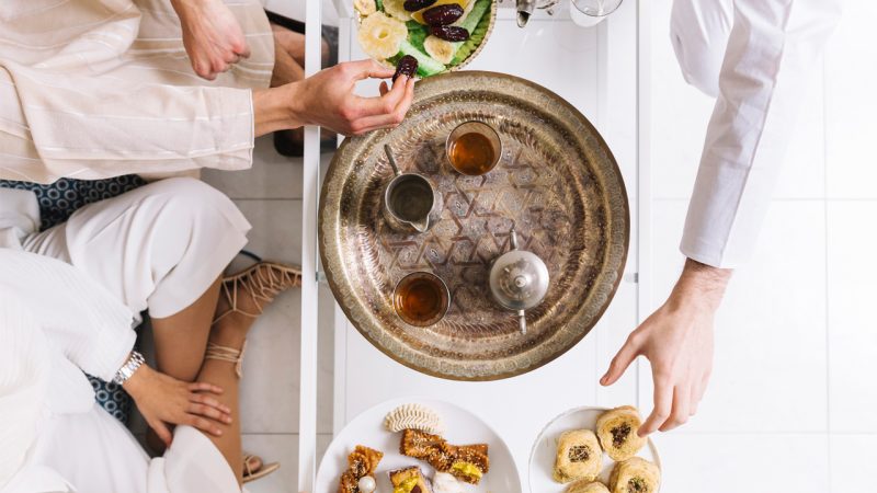 Family time for the morning snacks