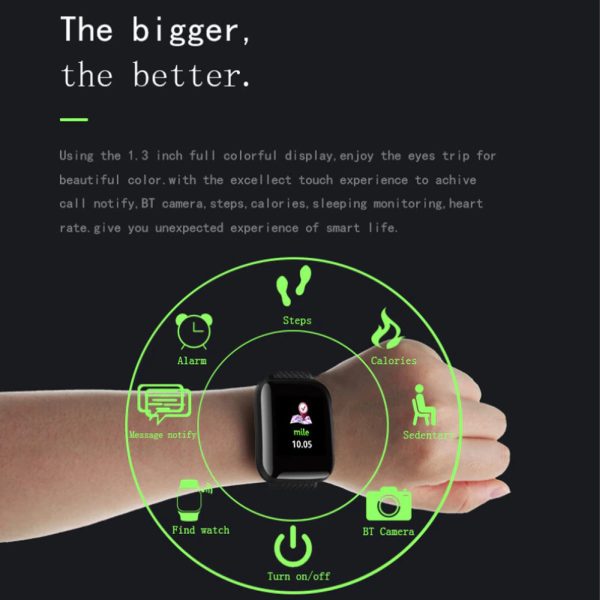 ⁦Smart Bracelet LH719 أسود⁩ - الصورة ⁦3⁩