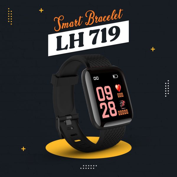 Smart Bracelet LH719 أسود